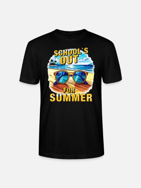 SCHOOL'S OUT FOR SUMMER - Stanley/Stella CRAFTER Unisex Organic T-Shirt - black