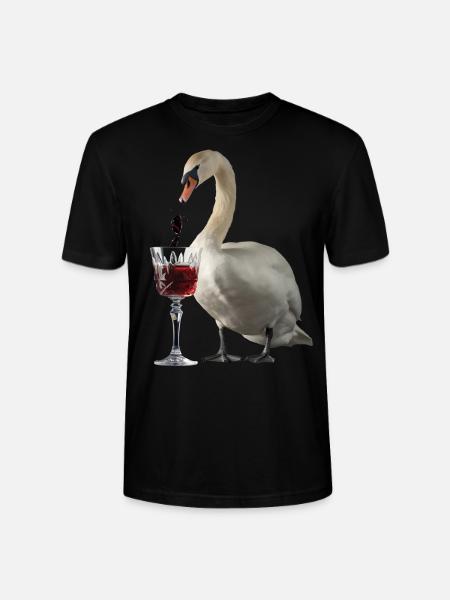 Schwan Wein - Stanley/Stella Unisex Bio-T-Shirt CRAFTER - Schwarz