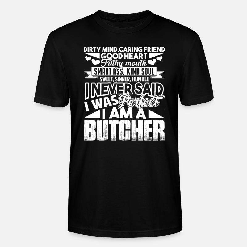Metzger Ich bin ein Metzger - Stanley/Stella Unisex Bio-T-Shirt CRAFTER - Schwarz