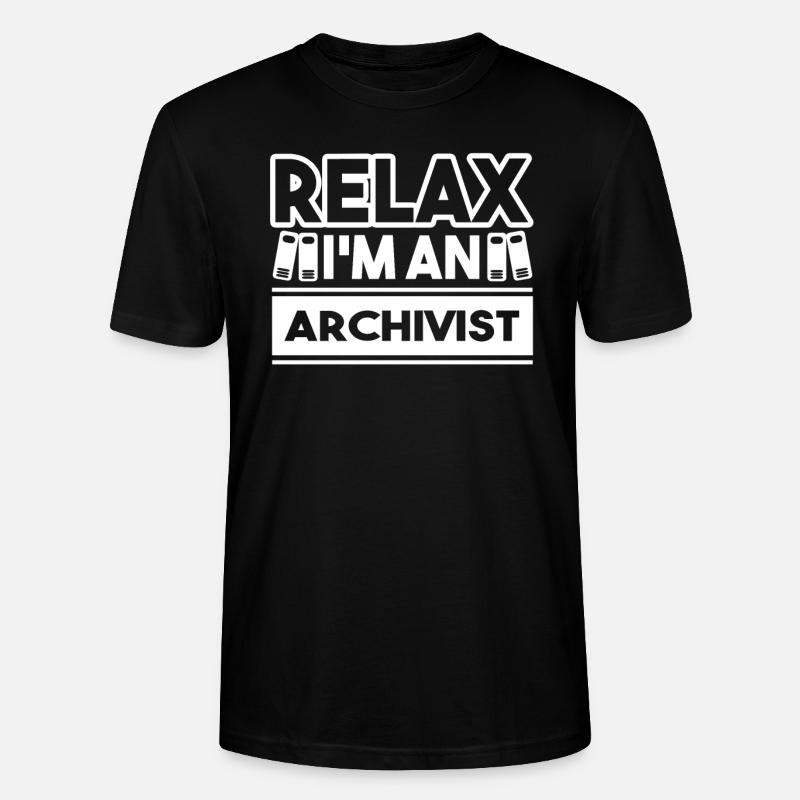 Archivar Ich bin Archivar - Stanley/Stella Unisex Bio-T-Shirt CRAFTER - Schwarz