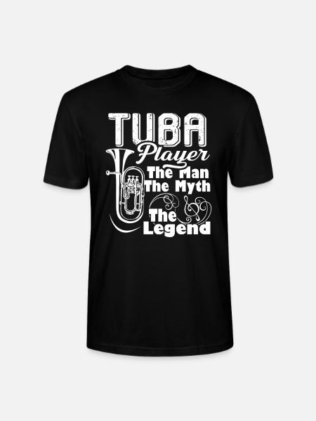 Tuba Tuba Player - Stanley/Stella CRAFTER Unisex Organic T-Shirt - black