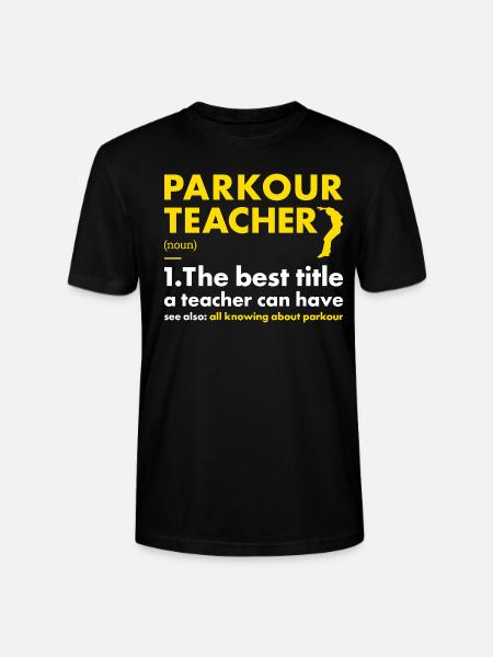 Traceur Teacher Definition Parkour - Stanley/Stella CRAFTER Unisex Organic T-Shirt - black