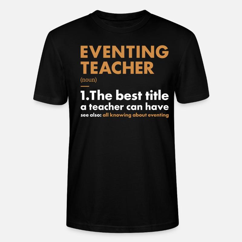 Cavalier Enseignant Définition Concours complet - T-shirt bio CRAFTER Stanley Stella Unisexe - noir
