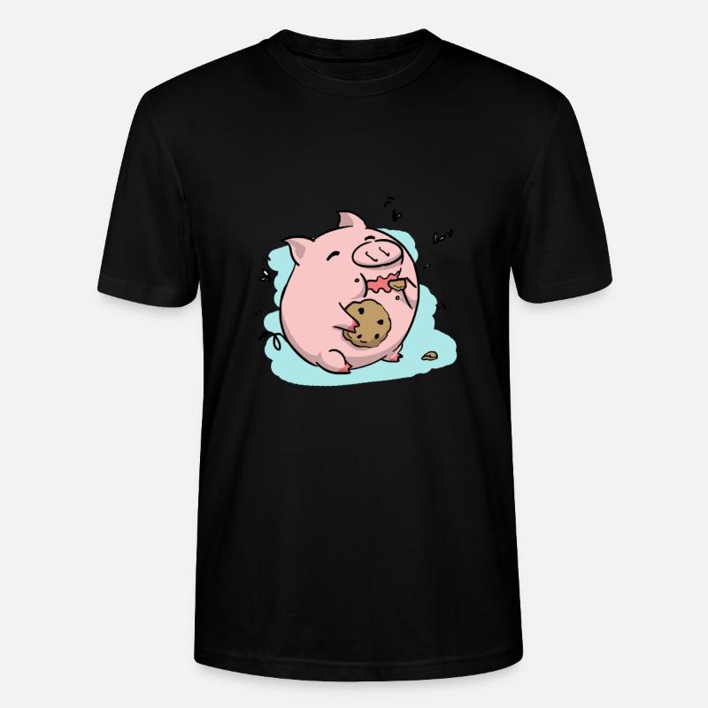 Biscuit Cochon - T-shirt bio CRAFTER Stanley Stella Unisexe - noir