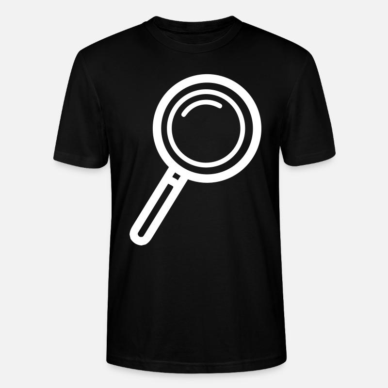 Icône de loupe - T-shirt bio CRAFTER Stanley Stella Unisexe - noir