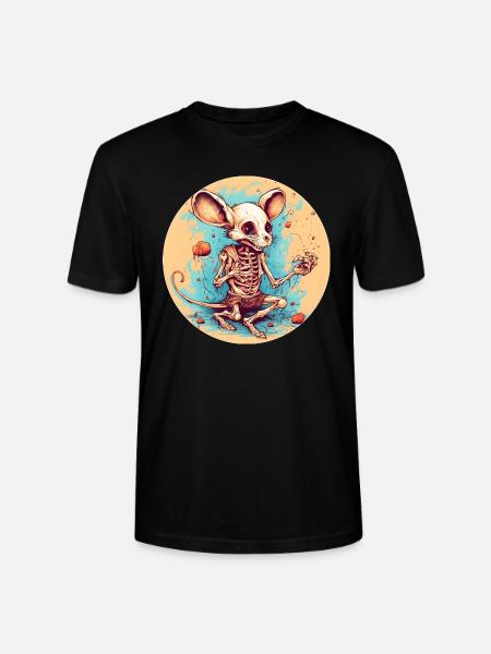 Magic Skeleton Mouse - Stanley/Stella Unisex Bio-T-Shirt CRAFTER - Schwarz