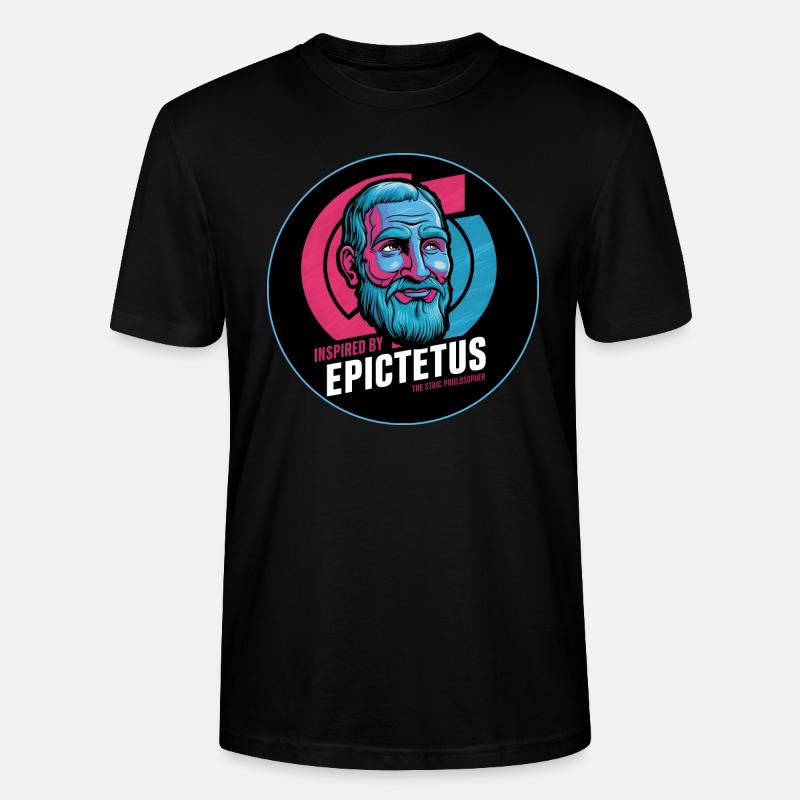 Epictetus Stoic Philosopher Stoicism Epictetus - Stanley/Stella CRAFTER Unisex Organic T-Shirt - black