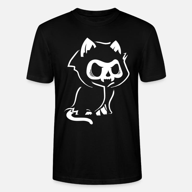 Vampire effrayant Halloween chat - T-shirt bio CRAFTER Stanley Stella Unisexe - noir