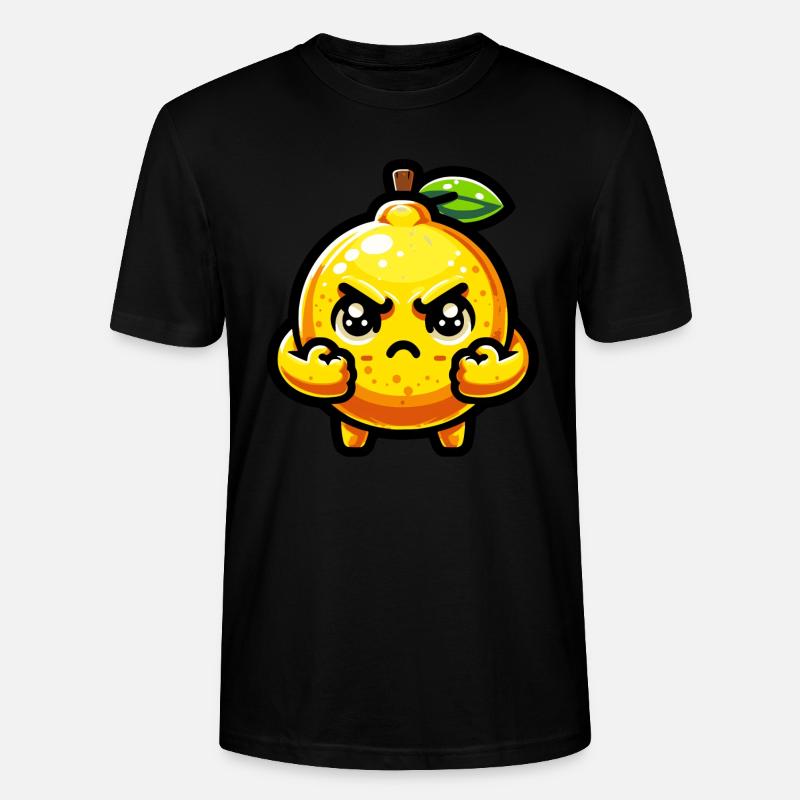 Wütende Zitrone - Stanley/Stella Unisex Bio-T-Shirt CRAFTER - Schwarz