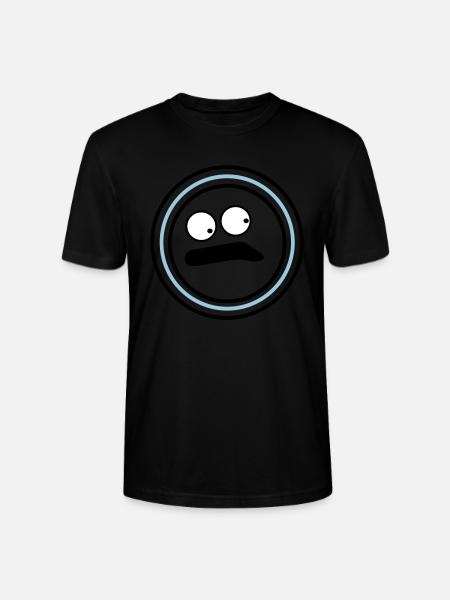 Cute emotional face huh - Stanley/Stella CRAFTER Unisex Organic T-Shirt - black