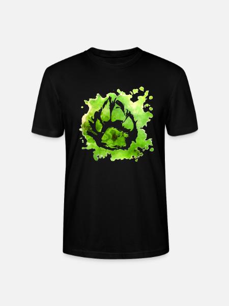 Paw print dog paw - Stanley/Stella CRAFTER Unisex Organic T-Shirt - black