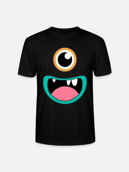 Cyclops monster - Stanley/Stella CRAFTER Unisex Organic T-Shirt - black