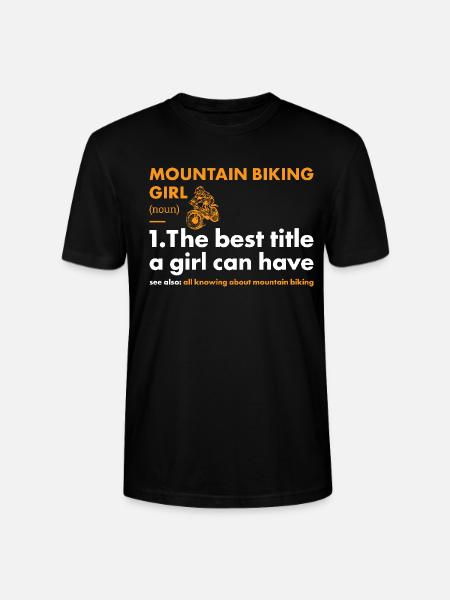 motarde fille définition VTT - T-shirt bio CRAFTER Stanley Stella Unisexe - noir