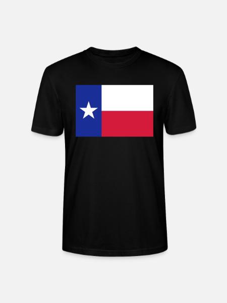Flag Texas - Stanley/Stella CRAFTER Unisex Organic T-Shirt - black
