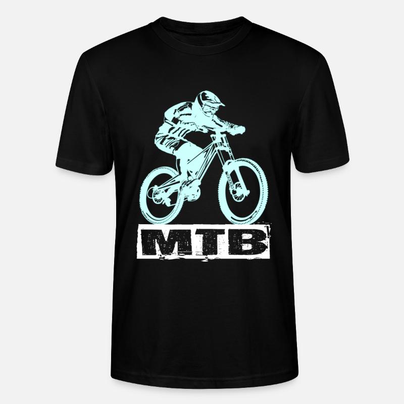 MTB Fahrrad - Stanley/Stella Unisex Bio-T-Shirt CRAFTER - Schwarz