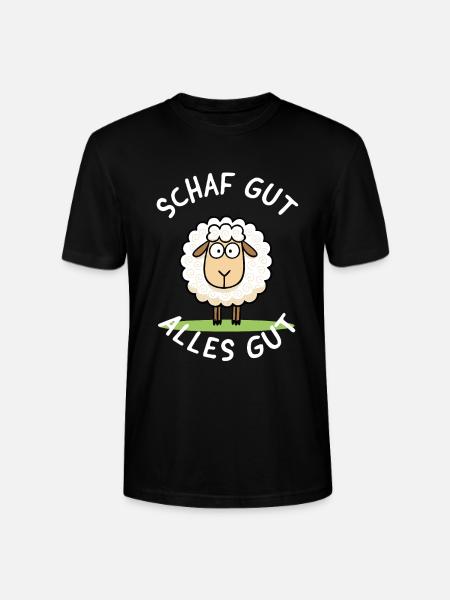 Sheep good, all good – Funny motif - Stanley/Stella CRAFTER Unisex Organic T-Shirt - black