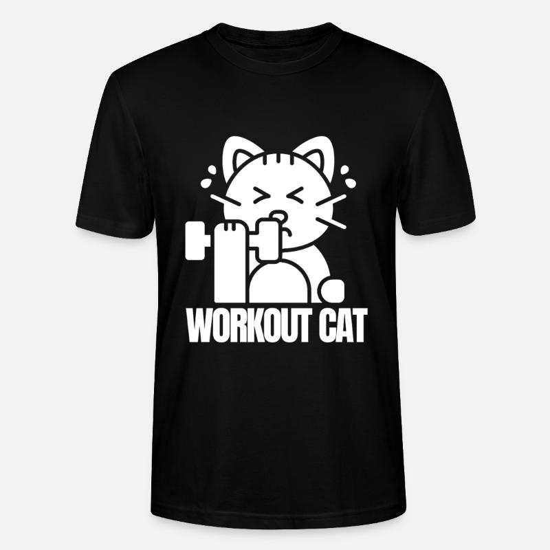 Muskelkatzentraining - Stanley/Stella Unisex Bio-T-Shirt CRAFTER - Schwarz