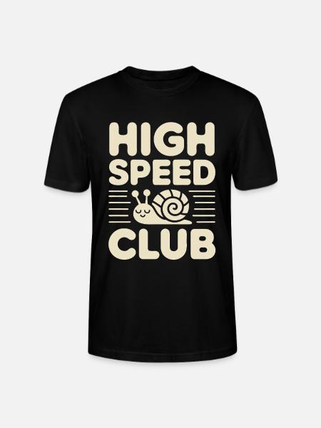 High Speed Club Schnecke - Stanley/Stella Unisex Bio-T-Shirt CRAFTER - Schwarz