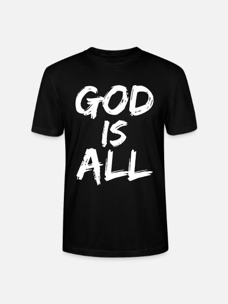 god is all - Stanley/Stella CRAFTER Unisex Organic T-Shirt - black