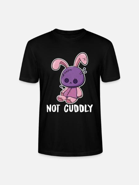 Not Cuddly – Voodoopuppe als Plüschhase - Stanley/Stella Unisex Bio-T-Shirt CRAFTER - Schwarz