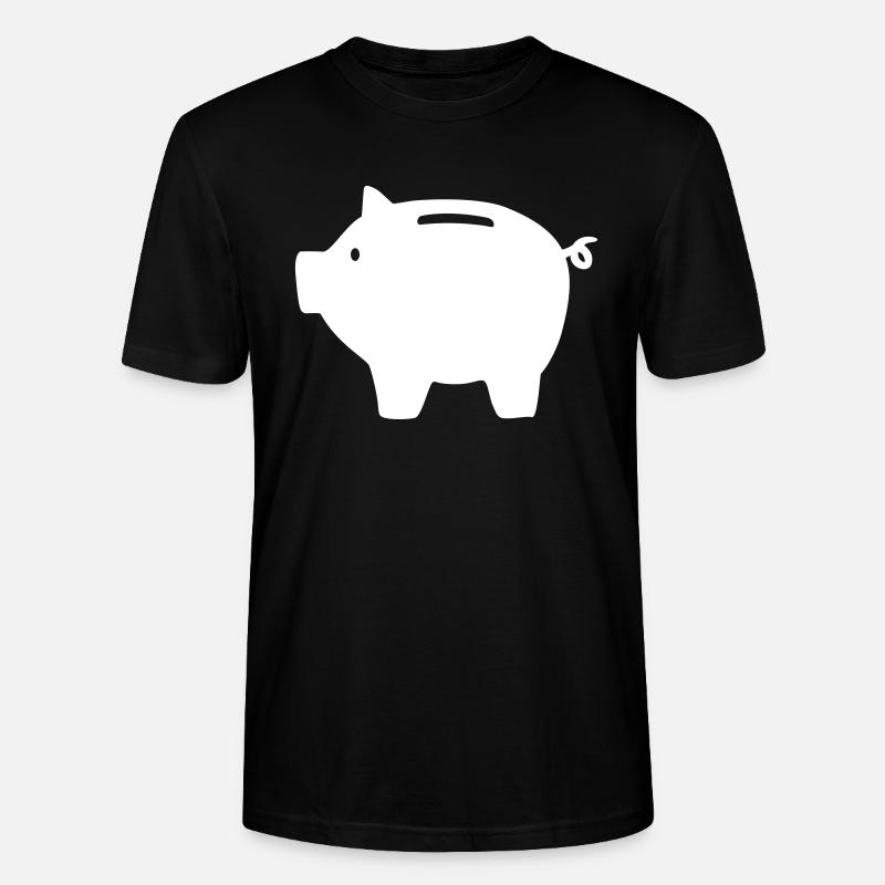 Sparschwein - Stanley/Stella Unisex Bio-T-Shirt CRAFTER - Schwarz