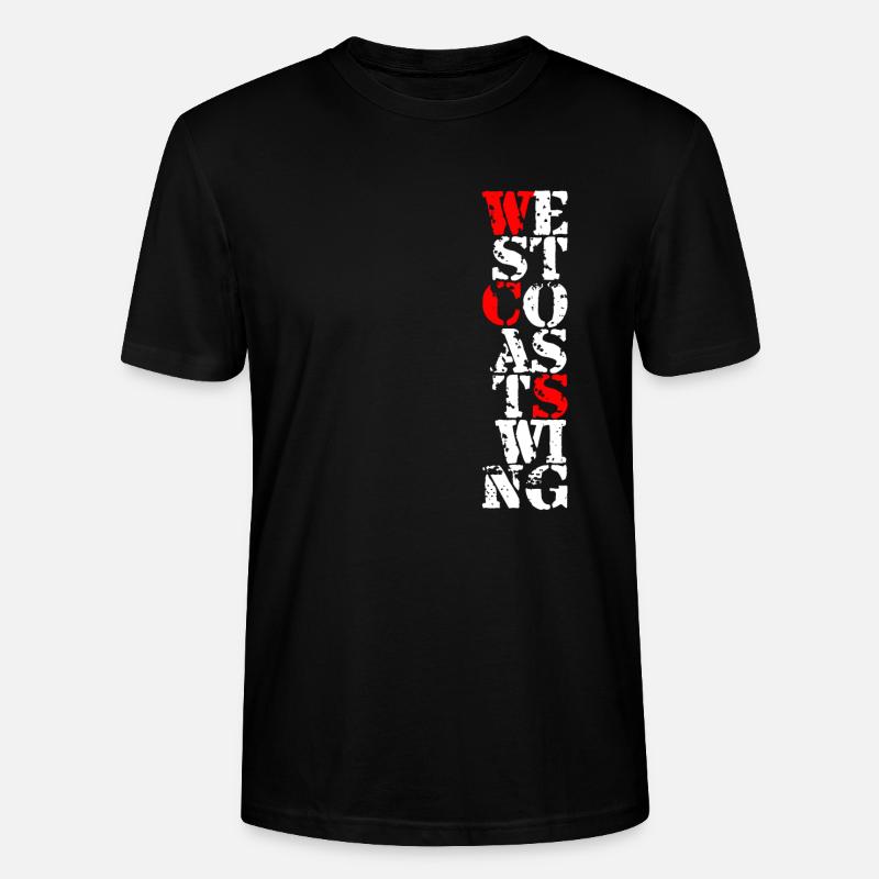 West Coast Swing Dance T-Shirt Geschenk - Stanley/Stella Unisex Bio-T-Shirt CRAFTER - Schwarz