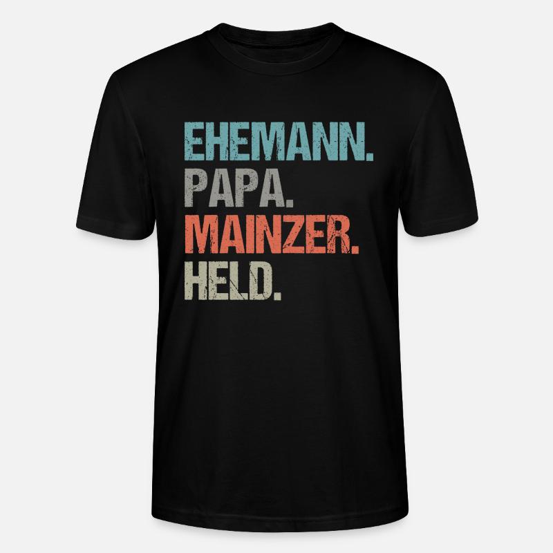 Ehemann Papa Held Mainzer - Stanley/Stella Unisex Bio-T-Shirt CRAFTER - Schwarz