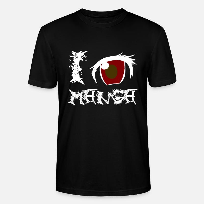 J'adore les mangas - T-shirt bio CRAFTER Stanley Stella Unisexe - noir