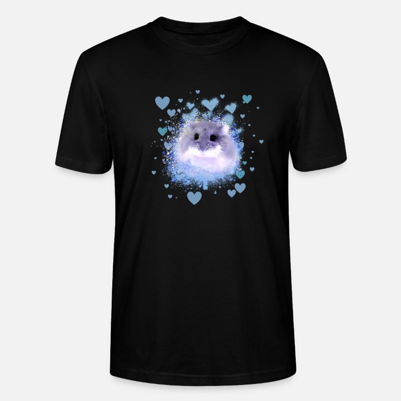 Dwarf hamster,hamster,brown,graffiti,painting - Stanley/Stella CRAFTER Unisex Organic T-Shirt - black