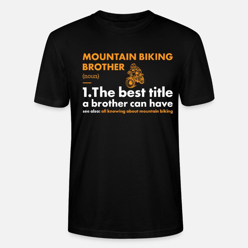 Biker Brother Définition VTT - T-shirt bio CRAFTER Stanley Stella Unisexe - noir