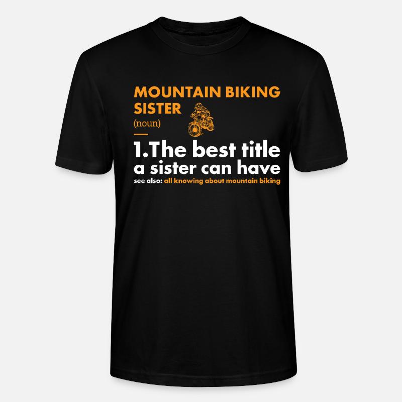 Biker Sister Définition VTT - T-shirt bio CRAFTER Stanley Stella Unisexe - noir