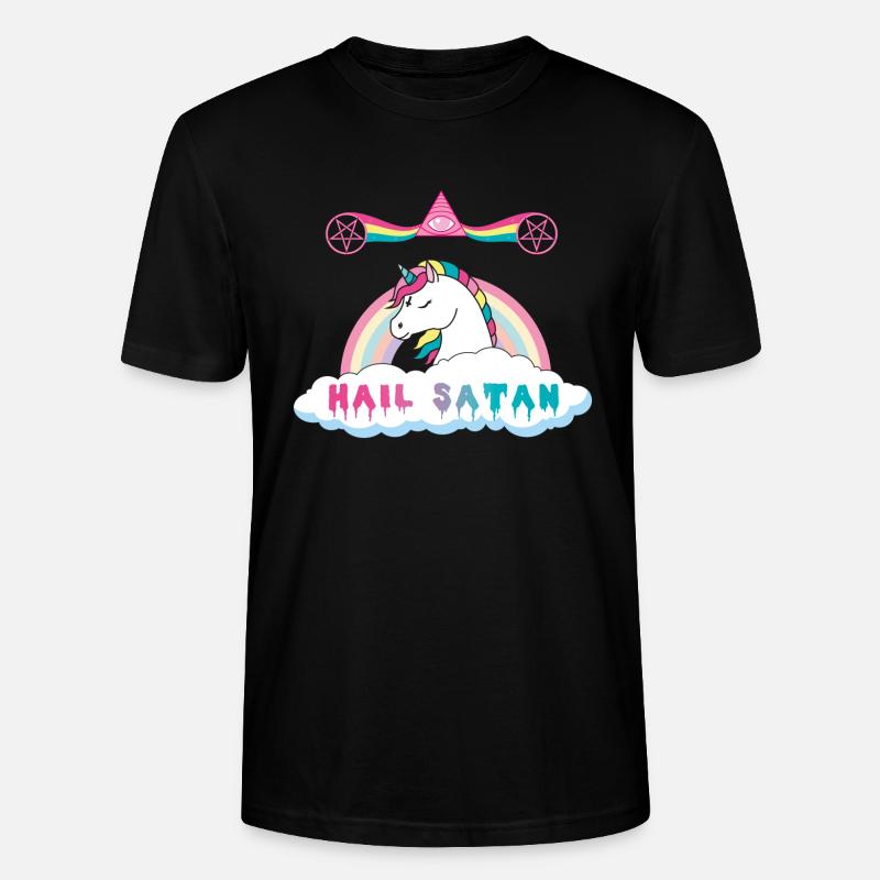 Hagel Satan Einhorn - Stanley/Stella Unisex Bio-T-Shirt CRAFTER - Schwarz