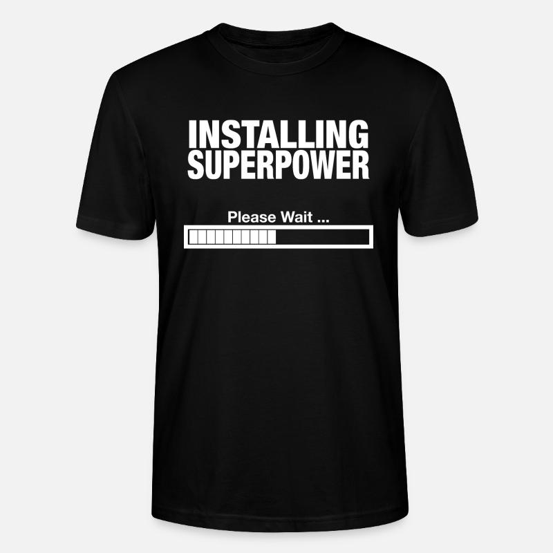 Superkräfte - Stanley/Stella Unisex Bio-T-Shirt CRAFTER - Schwarz