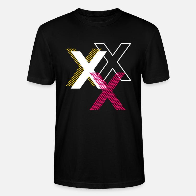 Buchstabe X - Stanley/Stella Unisex Bio-T-Shirt CRAFTER - Schwarz