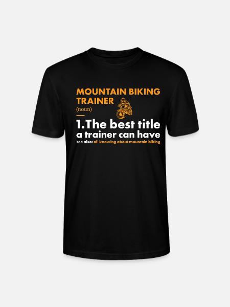 Biker Trainer Définition VTT - T-shirt bio CRAFTER Stanley Stella Unisexe - noir