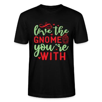 Getting married 1 - Stanley/Stella CRAFTER Unisex Organic T-Shirt - black - Front - Alina (178cm) & Michal (187cm)