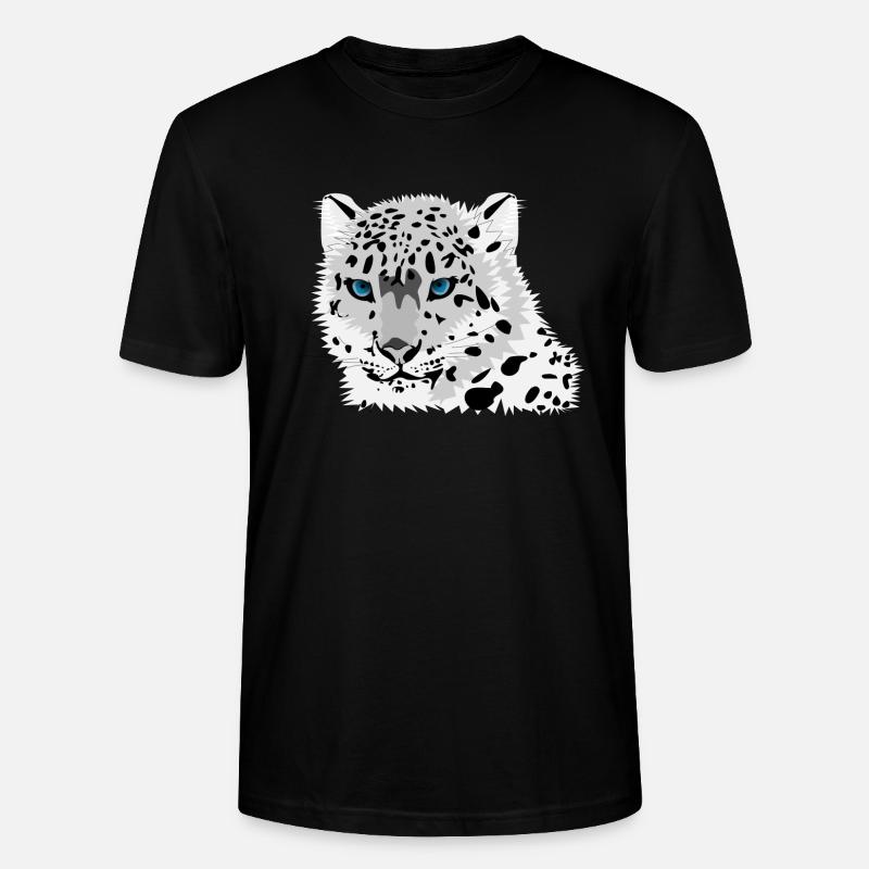 Schneeleopard - Stanley/Stella Unisex Bio-T-Shirt CRAFTER - Schwarz
