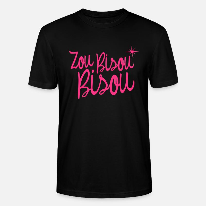Zou Bisou Bisou - Stanley/Stella Unisex Bio-T-Shirt CRAFTER - Schwarz