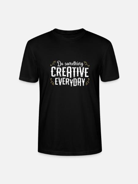 Do Something Creative Everyday - Designer - Stanley/Stella CRAFTER Unisex Organic T-Shirt - black