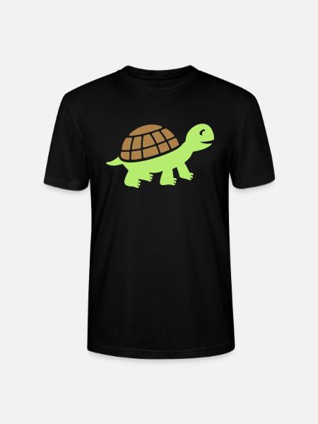 Cute turtle gift - Stanley/Stella CRAFTER Unisex Organic T-Shirt - black