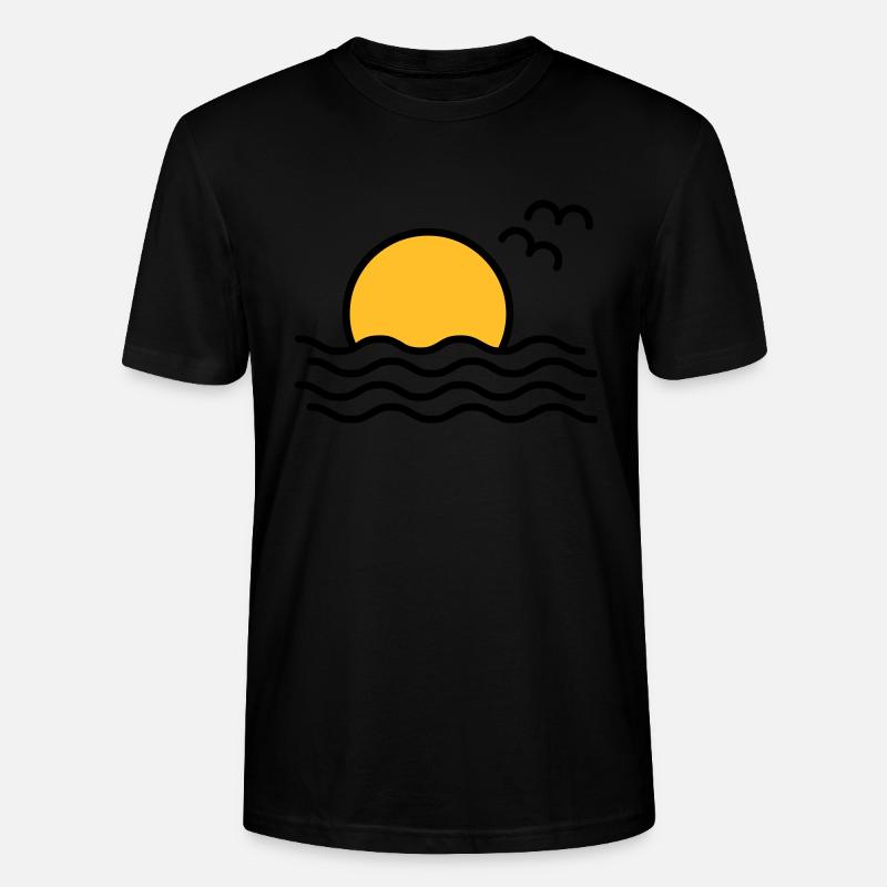 Coucher de soleil - T-shirt bio CRAFTER Stanley Stella Unisexe - noir