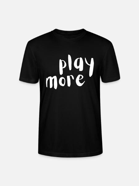play more - Stanley/Stella Unisex Bio-T-Shirt CRAFTER - Schwarz