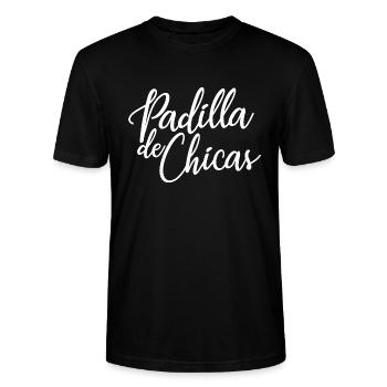 Padilla de Chicas Bride's Gang Bridesmaid Wedding - Stanley/Stella CRAFTER Unisex Organic T-Shirt - black - Front - Alina (178cm) & Michal (187cm)