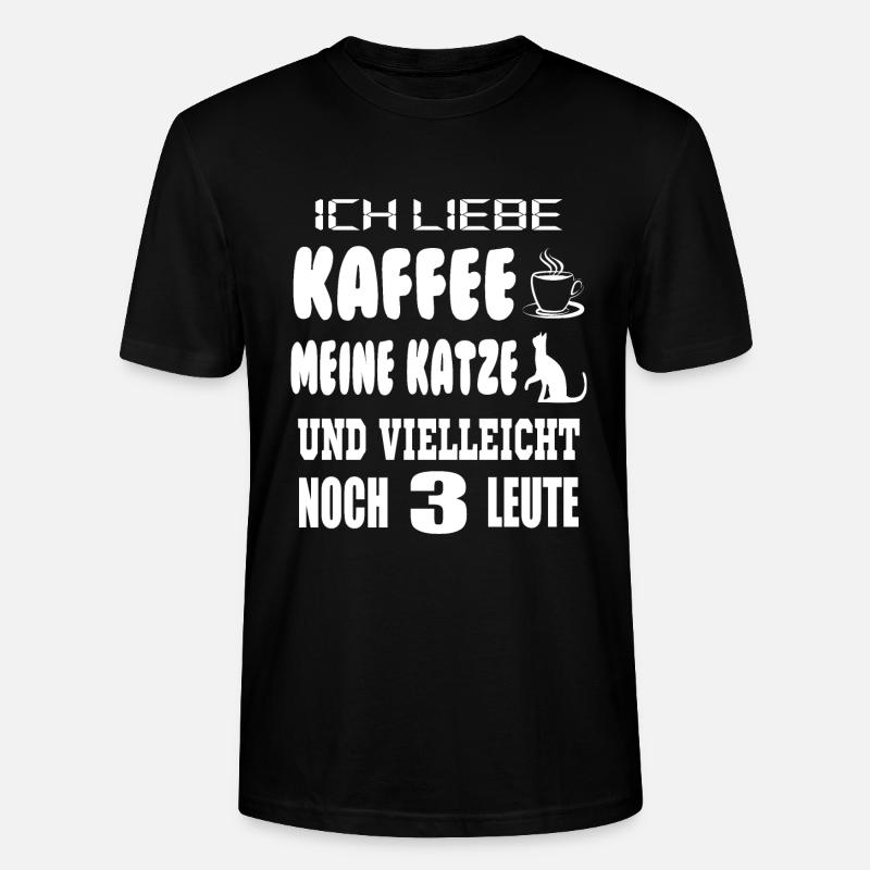 Spruch Katzen lustig - Stanley/Stella Unisex Bio-T-Shirt CRAFTER - Schwarz