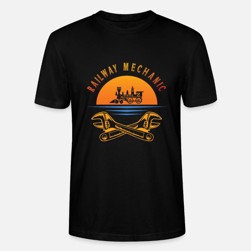 Mécanicien de train - T-shirt bio CRAFTER Stanley Stella Unisexe - noir