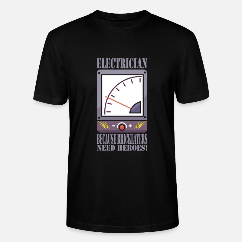 Elektriker - Stanley/Stella Unisex Bio-T-Shirt CRAFTER - Schwarz