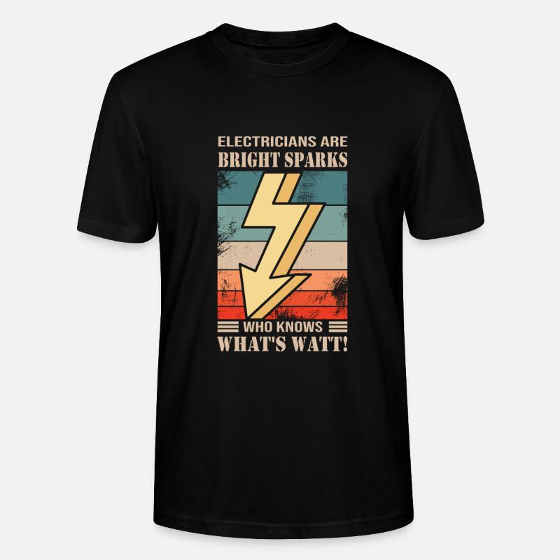 Elektriker - Stanley/Stella Unisex Bio-T-Shirt CRAFTER - Schwarz