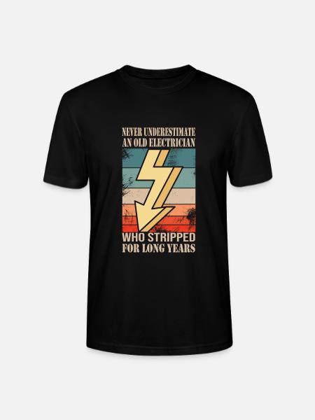 Electrician - Stanley/Stella CRAFTER Unisex Organic T-Shirt - black