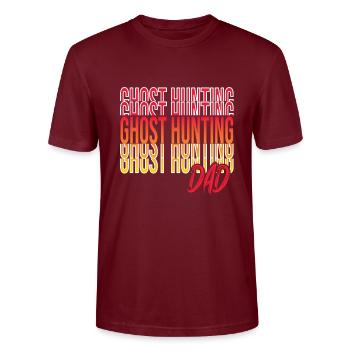 Ghost Hunters - Stanley/Stella CRAFTER Unisex Organic T-Shirt - burgundy - Front - Alina (178cm) & Michal (187cm)