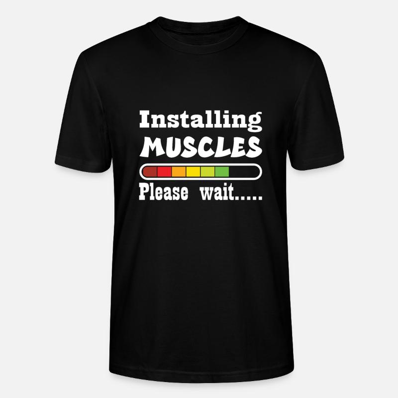 Culturisme - T-shirt bio CRAFTER Stanley Stella Unisexe - noir